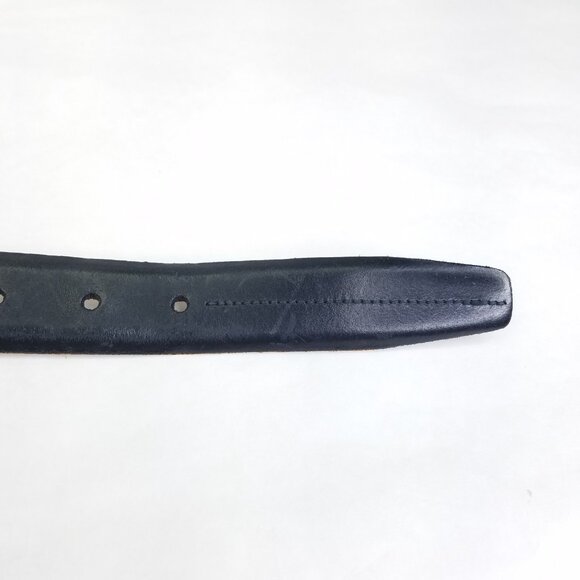 Calvin Klein Genuine Leather Belt Black Men's Size 34 Feather Edge 33"-37" USA - Picture 3 of 15